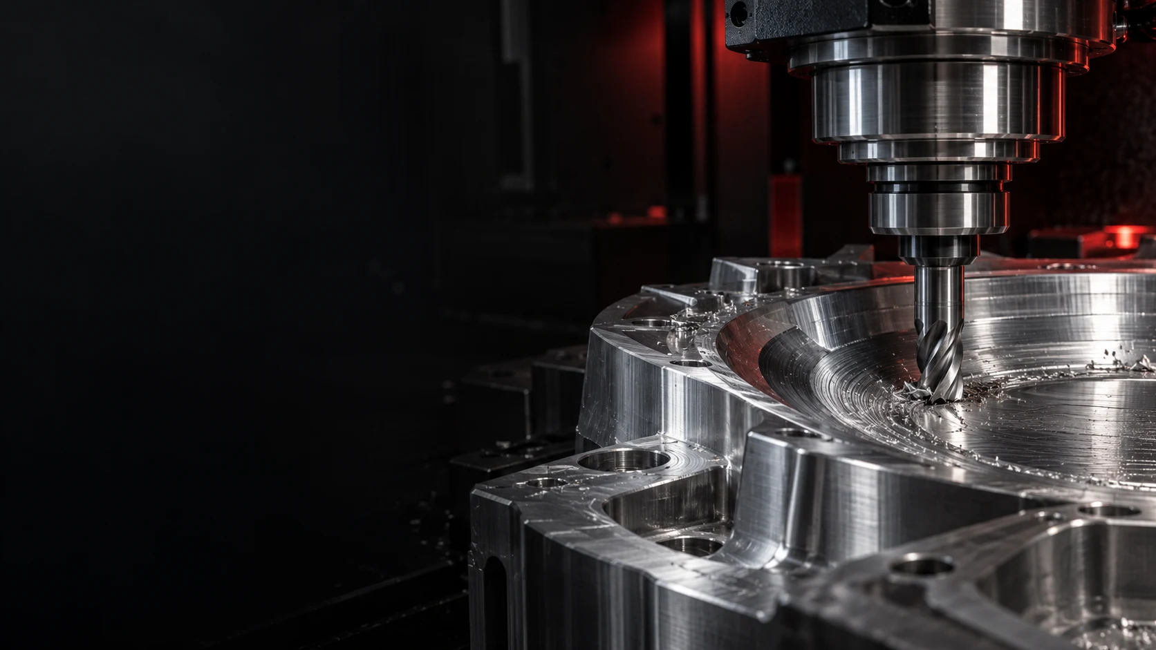 CNC ile alüminyum model işleme — temsili üretim görseli